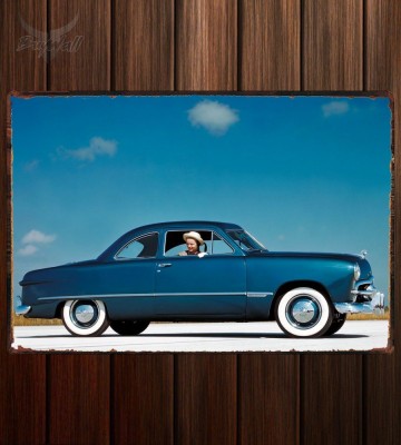 Металлическая табличка Ford Custom Club Coupe (72)